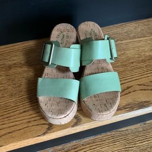 Kork-Ease, Taige, light green ladies, size 7.   ms